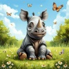 Donkey Bo-Bo and friends - Pierrot the Rhinoceros
