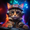 Gentle Lofi Music、Cat Music!、Cat Harmonies - Cats Curl to Night Grooves