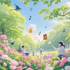 向枫蓝 - 百花齐放，春天来了