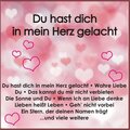 Du hast dich in mein Herz gelacht