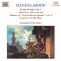 MENDELSSOHN: Sonata in G Minor / Fantasia, Op. 15 / Variations, Op. 83