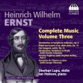 ERNST, H.W.: Violin and Piano Music (Complete), Vol. 3 (Lupu, Hobson)