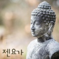 잔디에 요가 연습 - 조류