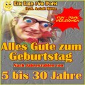 Alles Gute zum Geburtstag (Fun-Punk Versionen) Nach Jahreszahlen von 5 bis 30 Jahre