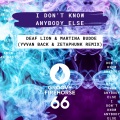 Martina Budde、Deaf Lion - I Don't Know Anybody Else (YvvanBack&ZetaPhunkRemixRadioEdit)