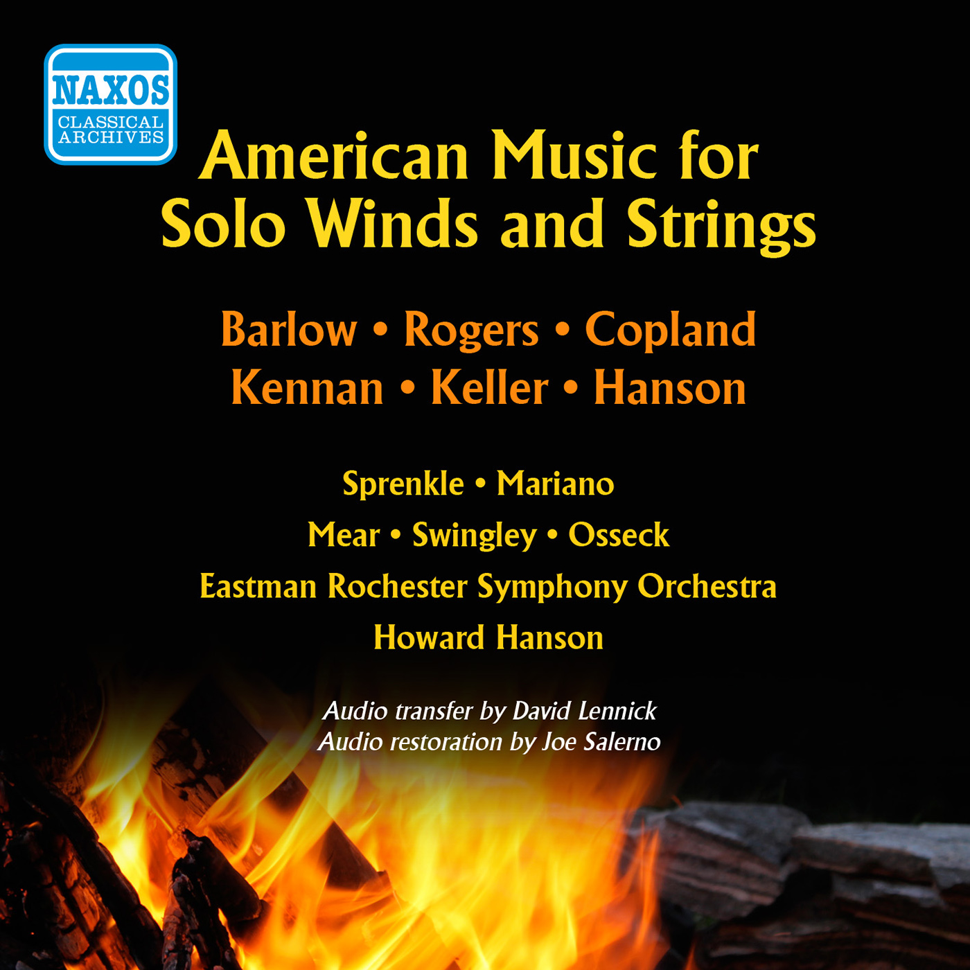 Orchestral Music - BARLOW, W. / ROGERS, B. / COPLAND, A. / KENNAN, K. / KELLER, H. / HANSON, H. (Hanson) [1953]