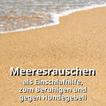 Meeresrauschen als Einschlafhilfe, zum Beruhigen und gegen Hundegebell