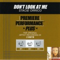 Don't Look At Me (Performance Track In Key Of E)