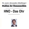 Dr. Alexander Kluftinger - Anatomie - Zentraler Anteil
