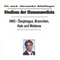 Dr. Alexander Kluftinger - Begutachtung