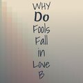 Why Do Fools Fall in Love B