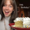 Gracie K - ASMR Eating a Cake for my 19th BIRTHDAY, Pt. 2