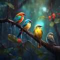 rainbirds、Nathan Meade - Rainy Canopy's Melodic Birds