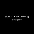 you did me wrong