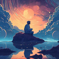 Meditation and Relaxation、Background Sound Effects Meditation Spa、Ageless Tibetan Temple - The Distant Twinkle of Stars of Self Perception
