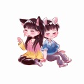 猫猫、忆梦不高兴 - 大梦天华