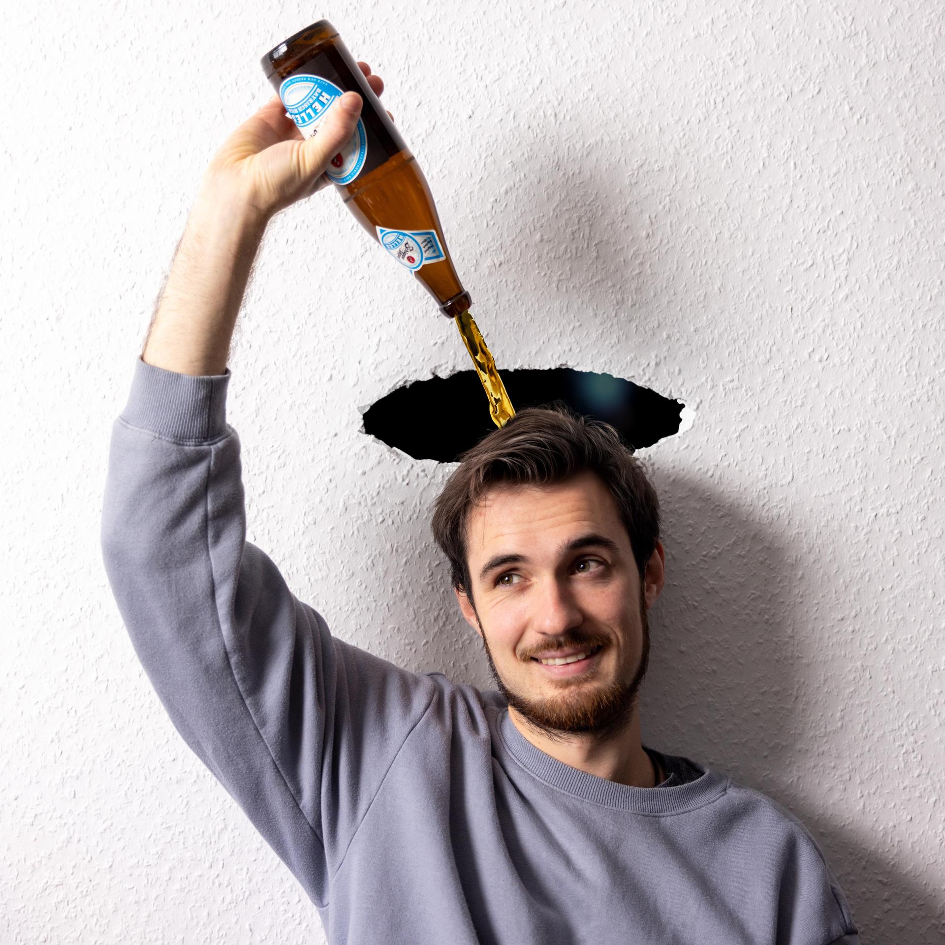 Bier in mein Kopf