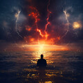 Serene Thunder Meditations: Melodic Bliss for Inner Reflection