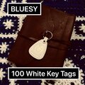 Bluesy - 100 White Key Tags
