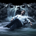 Relaxation Waterfall: Serene Stream Choir