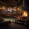 Fire and Spa Serenity: Music Blend