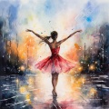 Melodic Rain Dance: Serene Waters Melodies