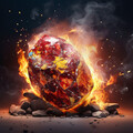 Ethereal Fire Serenity: Musical Flames for Meditation