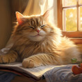 Cat's Waterfall Music Calm: Purrfect Plunge Melodies