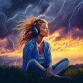 Meditative Thunder Rhythms: Barcarole Meditation Delight