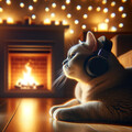 Feline Flicker: Soothing Fire Tunes for Cats