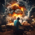 Dimension 32、Calm Storm、Relaxing Study Music Retro - Thunder Thoughtful Study Drift