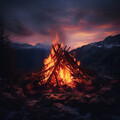 Fire's Focus: Work Productivity Soundscapes