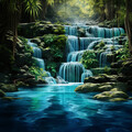Serene Cascades: Harmonious Streams