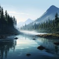Tranquilidad En El Borde Del Río: Música Relajante Del Agua
