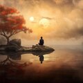 Sanctuary in The Skies: Zen Meditation Music with The Sounds of Rain and The Thunderstorm for Deep Relaxing State