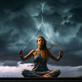 Grabaciones meteorológicas y de la naturaleza、Mia Paleta、La flauta de Buda - Trueno De Meditación Tranquila
