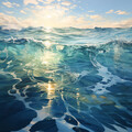 Ruido y Naturaleza、Consorte de olas calmantes、Relájate con olas - Flujo Armonioso Acuático
