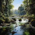 Colectivo de sonidos de la naturaleza y la selva tropical、Ciencia de la cascada、Música de fondo para sentirse bien en la oficina - Canción De Cuna Productiva Del Riachuelo