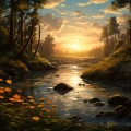 Ambiente、Sonido de cascada、Canciones De Cuna Para Dormir Bebes - Calmante De La Orilla Del Lago