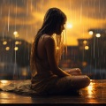 Jardín del tiempo、Cara de lluvia、Alma Yoga - Meditación De Yoga Serena Bajo La Lluvia
