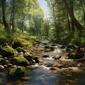 Dogs' Stream Retreat: Relaxing Water Tunes
