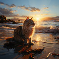 Naturaleza Ruido、Olas del tiempo、Música relajante para gatitos - Reflexiones De Gatitos En La Balada
