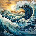 Armonías De Estudio Junto Al Mar: Edición Del Océano Y Las Olas