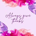 Robson - Always Give Thanks