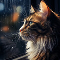 Vibraciones de origen、Lloviendo Relajante、Música de jazz para gatos - Lluvia Rítmica Para Almas Ronroneras