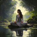 Paisaje sonoro de la costa oeste、Sonidos de corrientes de agua blanda、1 hora de música de yoga - Zen De Aguas Fluyentes