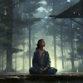 Meditación De La Lluvia: Melodía Del Flujo Meditativo De Las Gotas De Lluvia