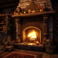 Llamas De Tranquilidad Musical: Junto A La Chimenea