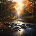 River's Meditative Calm: Serene Water Echoes