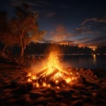 Empyrean、Bibula、Amazon Jungle Sounds - Firelight's Gentle Hush for Nighttime Calm